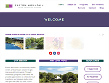 Tablet Screenshot of eastonmountain.org